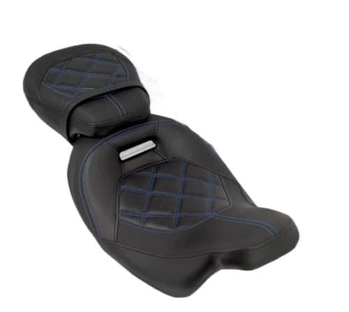 Selle moto biplace en cuir premium confort pour Harley Touring Electra et Road King 2009-2023