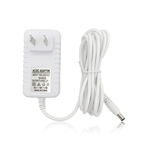 Image of Duetsoothe Power Cord, 5V Adapter Replacement for Graco Swing Dreamglider/Duoglider/Simple Sway Swing, Munchkin, Nova Baby Swing, 6 ft Charger Cable