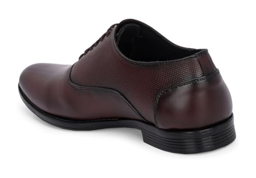 Image of MACTREE Men's Genuine Leather Derby Lace Up Formal Shoes