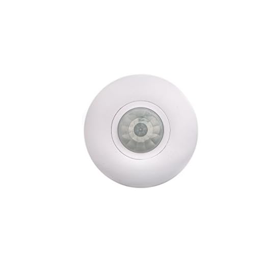 HUBER Motion 32 PIR Bewegungsmelder 360° für Innen/Außenbereich Bewegungsmelder Deckenmontage, IP44 Schutzklasse I 230V, LED geeignet, 3-Draht-Technik
