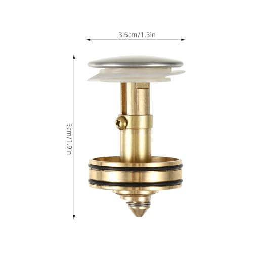 Filtro para desagüe con tapón pulsador para baño y cocina miniatura 3
