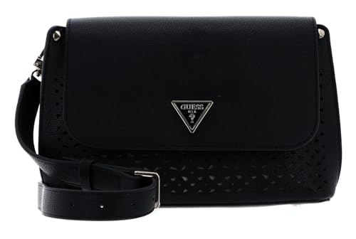 GUESS Meridian Flap Crossbody Bag Black
