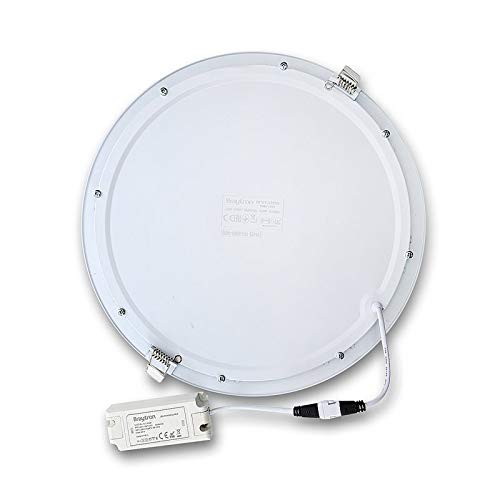 COUSON Incasso LED Rotondo Ultra Sottile 24W, 3360 Lumen, Diametro 225mm, 3 Temperature Colore Selezionabili (2700K/4000K/5700K), Chip OSRAM, Senza Sfarfallio