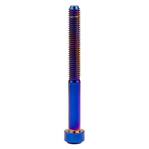 Image of Titanium Torx Square Head M6 x 10 15 20 25 30 35 40 45 50 60 65 70 80mm Screw Pack of 5 (Burn Blue, M6x65mm)