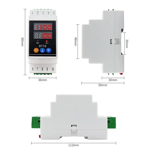 Thermomètre PID ST10 AC220V pour régulation et alarme automatique - 4