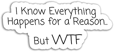 WTF Sticker Word Super sale period limited Fun Super special price Tumblr Waterbottle Stickers