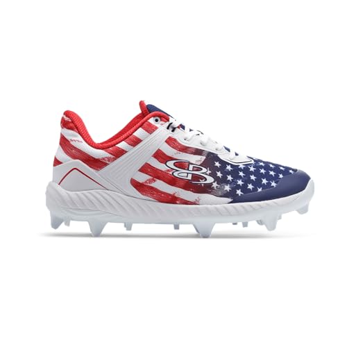 Boombah Victor Men's Molded Cleat - USA Patriot - Multiple Sizes3