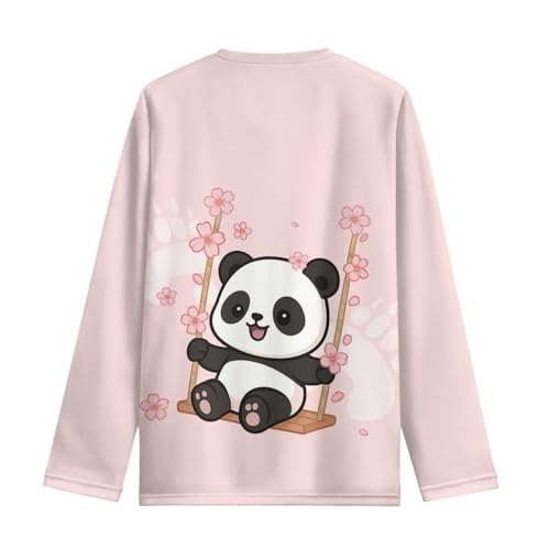 Image of Girls Long Sleeve Shirts Casual Crewneck Soft T-shirts for Girls 3-16 Years Old