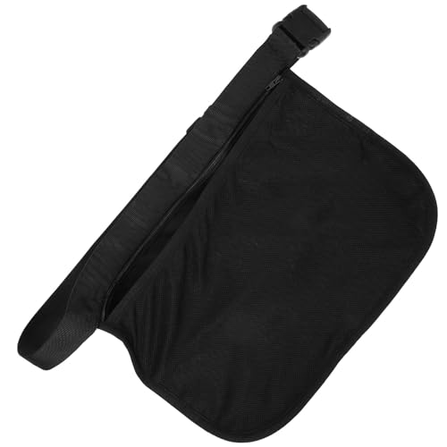 SOLUSTRE Wiederverwendbare Tennisball Hüfttasche aus Stoff mit Netzbeutel Ballhalter für Tennis und Sportbälle Leichter Ballsammelbeutel mit Hüftgurt für Training und Transport