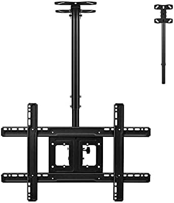 Support TV plafond hauteur réglable et inclinaison pour écran 50kg