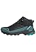 adidas Men's Terrex Skychaser Ax5 Mid Top Gore-TEX Hiking Shoe, Black/Carbon/Pure Teal, 10.5