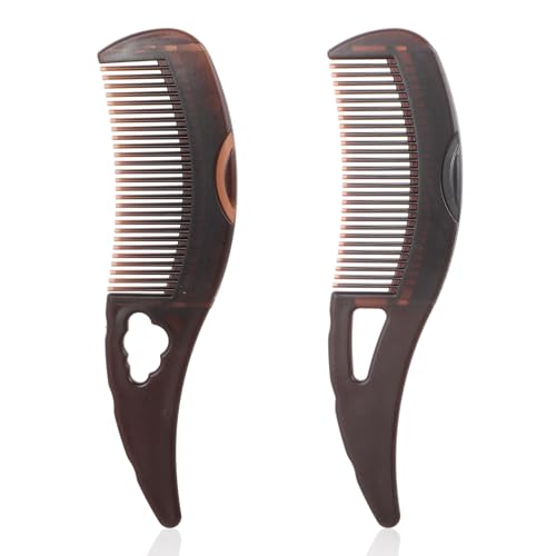 2 piezas peine caspa peine peine de nacimiento peine dientes huecos cepillo para el pelo refrescante caspa eliminación de suciedad peine de piojos cabeza dientes dientes energía masaje peine para el