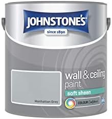 Johnstone's - Washable Paint - Summer Storm - Matt Finish - Emulsion Paint - Highly Durable - Stain Resistant - Non Toxic & Low Odour - 12m2 Coverage per Litre - 2.5L