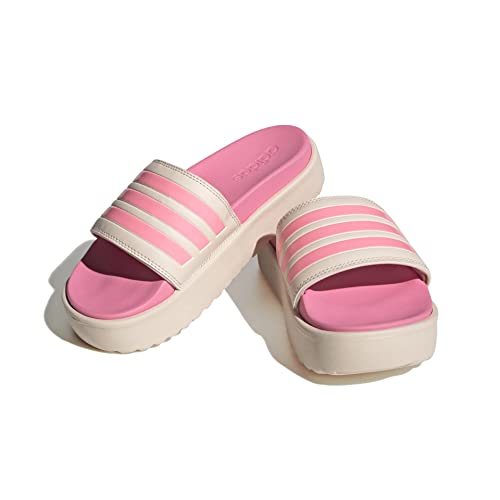Preisvergleich Produktbild adidas Platform Adilette Badelatschen (40.5, beige / pink)