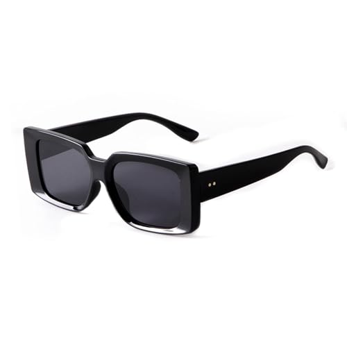 Lunettes de soleil rectangulaires rétro femmes hommes avec verres UV400