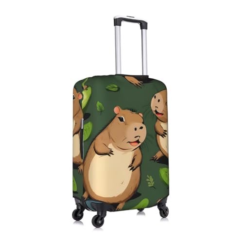 Guinea Pig Print Protective Suitcase Cover Washable Travel Luggage Protector with Concealed Zipper3