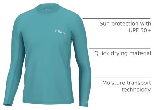 Image of HUK Men's Icon X Long Sleeve Shirt, Performance Fishing Shirt