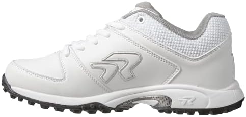Ringor - Women's Flite Turf Softball Shoe (8.0 - White/Silver)