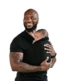 Lalabu The Dad Shirt | Hands-Free Baby Carrier for Dad with Kangaroo Pouch | Engineered for Bonding, Safety, & Comfort for Newborns Up to 15 Lbs. | CPSC Compliant