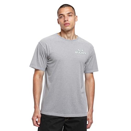 Mens New Heights Washed Classic Short Sleeve Tee Washed Grey M