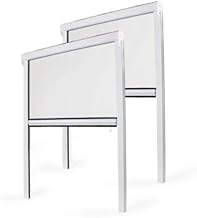 Adjustable PVC Window Roller Screen (2, Width 1000 mm x Height 1600 mm)