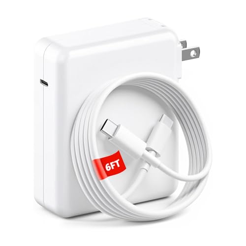 Image of 140W Mac Book Pro Charger, Fast Charger Power Adapter for Mac Book Air /Pro with 6FT C to C Cable Compatible with MacBook Pro /Air 16 /15 /14 /13Inch /M1 /M2 /M3 /M4 /M5 /iPad Pro 2026 /2025 /2024 and USB C Device