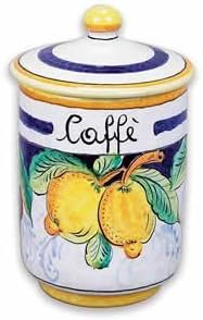 Umbria Frutta - Bote para Café de Cerámica Pintado a Mano