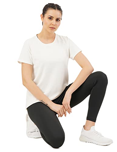 Image of Pump'd Women's Half Sleeve T-Shirt - Athleisure Women's s Fashion Workout Top for Women & Girls | Lightweight Activewear for Running, Sports & Gym - Lightweight, Anti-Odor, Dry Tech, Ultra Soft Seams