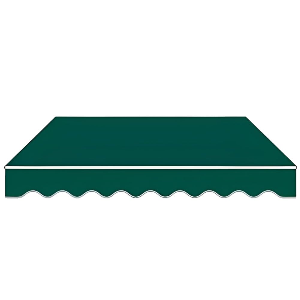 Toile de remplacement auvent terrasse verte 6x5m pare-soleil grand format résistant
