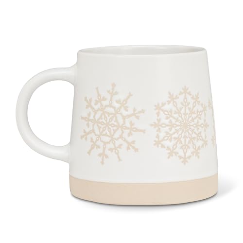 Taza Stoneware Abbott Collection 14 oz Snowflake miniatura 2