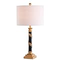 JONATHAN Y JYL3033A Camilla 28.5" Resin LED Table Lamp Traditional Classic Bedside Desk Nightstand Lamp for Bedroom Living Room Office College Bookcase LED Bulb Included, Antique Gold/Black