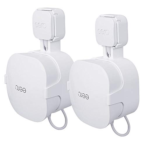 BECEMURU Supporto per Supporto da Parete Supporto per Staffa WiFi con Sistema Eccellente Gestione del Cavo per Rete EERO WiFi (2 Pacco)