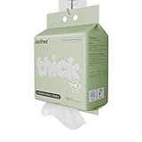 Unifree Large Facial Towels | Disposable Dry Wipes | Absorbent, Thick, Reusable, Soft, Comfort Skincare, 150 Count Hanging Towels