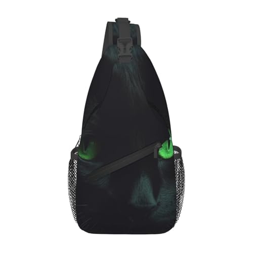 Small Sling Bag para Mujer y Hombre Negro miniatura 2