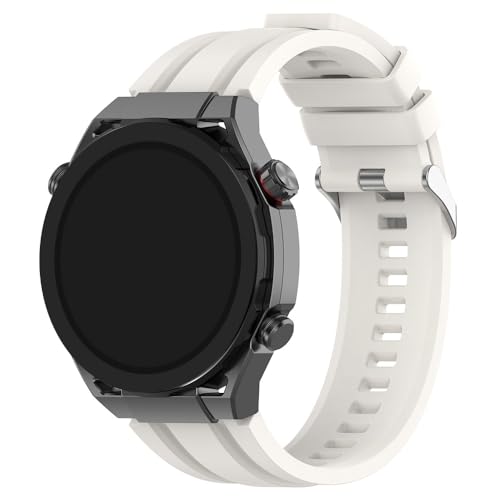 [LUNBER-ARMOR] For HUAWEI WATCH Ultimate 2 �o���h �x���g �V���R�� �� 22mm �����o���h For �t�@�[�E�F�C�E�H�b�` Ultimate2(�x�[�W���z���C�g)