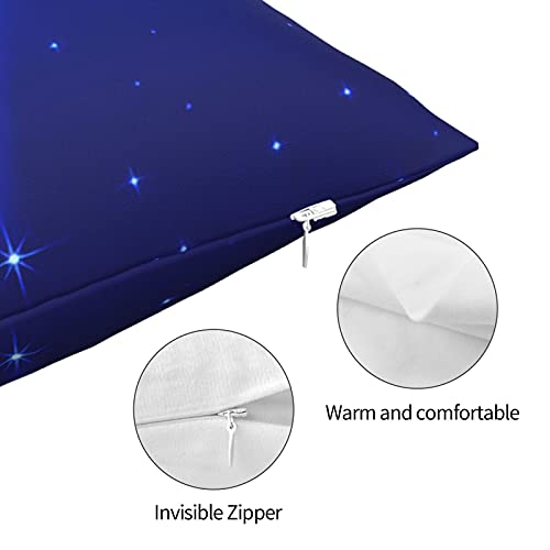 2Pack Nativity Scene Christmas Star On Blue Sky And Birth Of King Pillowcases Outdoor Decorative Pillow Cases Home Decorative Square 18X18 Inches Pillowcases (2 Pack) #TOP5