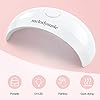 UV-LED-Nail-Lamp-Melodysusie-Nail-Light-Portable-LED-Nail-Lamp-for-Gel-Polish-Nail-lamp-for-Acrylic-and-Gel-Suitable-for-Travel-Home-School-Office-White MelodySusie Portable UV LED Nail Lamp for Semi Cured Gel Nail Strips, Art04 6W Mini UV Light with 2 Timers (45s/60s) for Gel Nails, Stickers and Strips