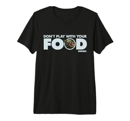 T-shirt Premium The Mandalorian imprimé de haute qualité avec col rond solide