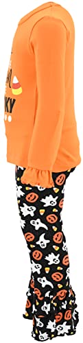 Image of Unique Baby 2 Piece Girls Double Ruffle Leggings and Long Sleeve Shirt Clothes Set Kid and Toddler Girl Outfit