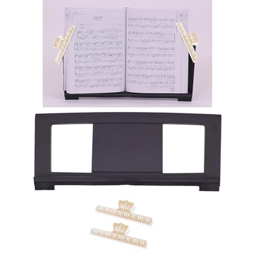 Image of Keyboard Music Stand Lightweight Sheet Music Stand for Beginner Professional Gold Clips|Musical Instruments & Gear | Music Stands|1 Electronic Piano Music Stand