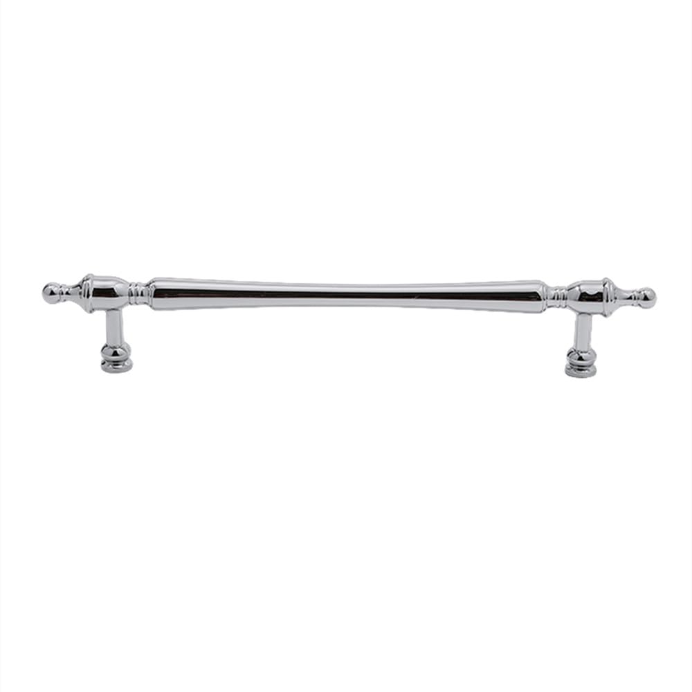 Poignées de meuble laiton chromé 160mm argent brillant porte placard
