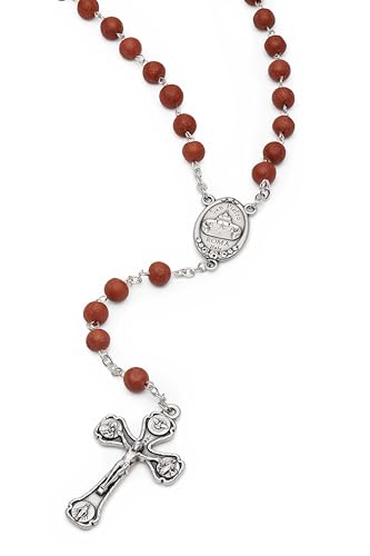 Mondo Cattolico - Rosario Cattolico Della Madonna Della Salute In Petalo Di Rosa, L'originale Con Essenza Di Rosa - Ideale Come Regalo Religioso - 9