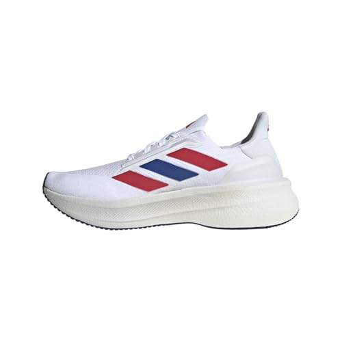 Image of adidas Men's Ultraboost 5X FTWR whiteTeam Royal Blue /Pure Ruby 9.5 US