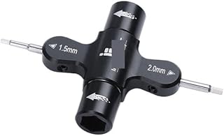 Loczek Accessories Quad M5 Wrench 1.5mm/2mm Screwdriver with Built in One Way Bearing Tool for RC Drone FPV Racing