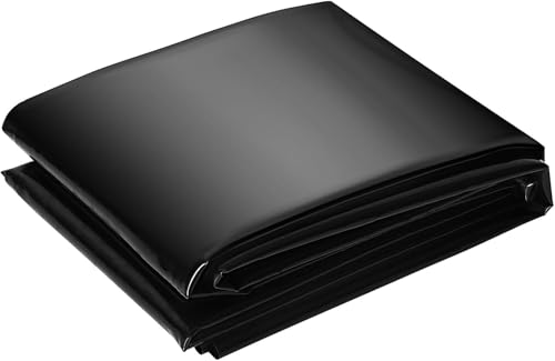 Garvee Bâche pour Bassin Étanche, Bache Bassin Extérieur LLDPE 6x7m Noire 0,5mm (20 Mil), Facile...