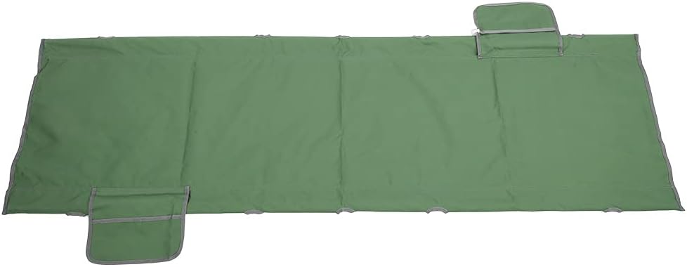 Acouto Outdoor Portable Folding Aluminium Alloy Camp Bed for Beach Camping Nursing and Napping