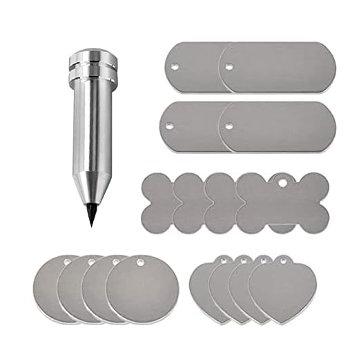 SWTHM Kit de herramientas de grabado de metal, herramienta de grabado de punta de grabado con 16 piezas de sellos de metal surtidos compatibles con máquina de grabado Expl-ore, Expl-ore Air, Exp-lore