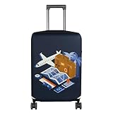 HYPER VENTURE Washable Luggage Cover - Fashion Suitcase Protector Fits 18-22 Inch Luggage (Journey, S)