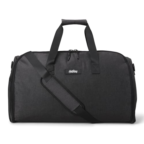 Halfday-Convertible-2-in-1-Garment-Duffel-Weekender-Bag-45L-Wrinkle-Free-Travel-Hanging-Suit-Compartment-Shoe-Pockets-Trolley-Sleeve-Durable-Water-Resistant-Carry-On-Shadow Halfday Convertible 2-in-1 Garment Duffel Weekender Bag 45L | Wrinkle-Free Travel, Hanging Suit Compartment, Shoe Pockets, Trolley Sleeve. Durable & Water-Resistant Carry-On, Shadow - Image 1