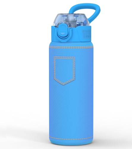 MYFOREST 3D Jeans Water Bottle, Odor-free Liner & All-day Cold Insulated